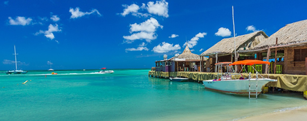 Aguas turquesas cristalinas Aruba Caribe